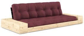 Canapea burgundy extensibilă 244 cm Base – Karup Design