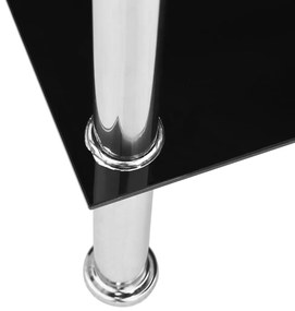 Masuta de cafea, negru, 110x43x60 cm, sticla securizata 1, Negru