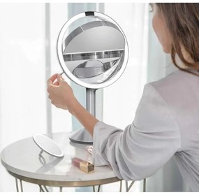 Oglindă cosmetică (5x) cu led/de mărire ø 20 cm Sensor Trio – simplehuman