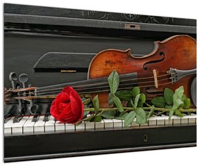 Tablou- Amintire de muzicean (90x60 cm)