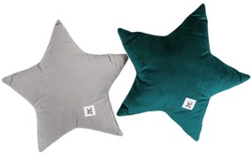 Perna decorativa de catifea STAR SILVER