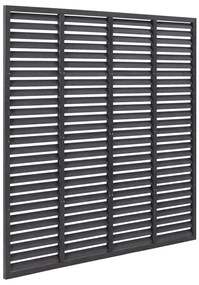 Gard tip oblon, gri, 180x180 cm, WPC 1, Gri, 180 x 180 cm