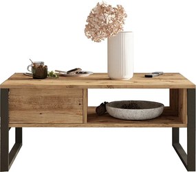 Masuta Cafea Hollms PAL, Stejar, Dim. 100x60x44.5 Cm