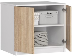 Suprastructură pentru dulap Sashka II (Alb + stejar sonoma). 1070819