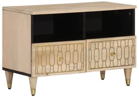 vidaXL Comodă TV, 70x33x46 cm, lemn masiv de mango