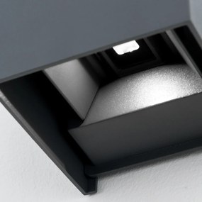 Aplica LED de exterior design modern ambiental IP54 Cube anthrazit