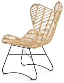 Fotoliu ratan Indiana - H 103 cm