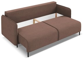 Canapea roz extensibilă/cu spațiu de depozitare 226 cm Luana – Makamii