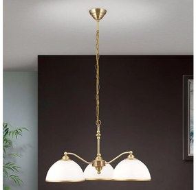 Lustră pe lanț Orion LU 1838/3 OLD LAMP 3xE27/40W/230V alb/bronz