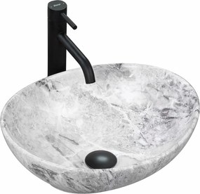 Lavoar stil piatra/gri pe blat Rea Sofia 41 cm
