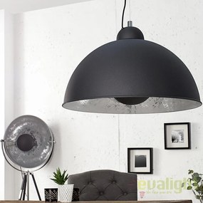 Lustra moderna, Pendul negru/ argintiu diametru 35cm, Studio A-36595 VC
