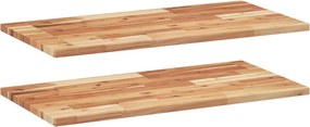 vidaXL Rafturi suspendate 2 buc. 60x40x2 cm lemn masiv acacia netratat