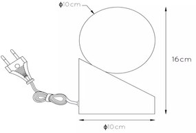 Lucide 45561/01/70 - Lampă de masă LEN 1xG9/40W/230V