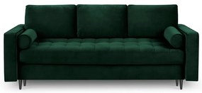 Canapea extensibilă din catifea Milo Casa Santo, verde