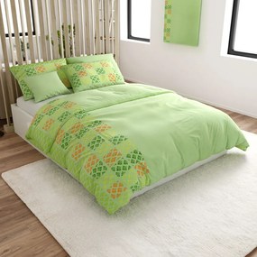 Lenjerie de pat din microsaten VELLARI, verde Dimensiune lenjerie de pat: 70 x 90 cm | 140 x 200 cm
