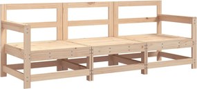 vidaXL Set mobilier de grădină, 3 piese, lemn masiv de pin