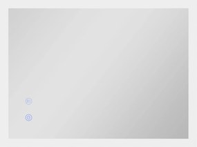 kleankin Oglindă de Baie cu Lumină LED, Luminozitate Reglabilă și Funcție de Memorie, 70x50x3 cm, Transparent | Aosom Romania