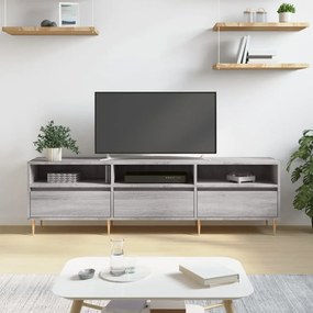 831274 vidaXL Comodă TV, gri sonoma, 150x30x44,5 cm, lemn prelucrat