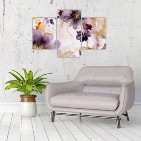 Tablou - Acuarelă flori (90x60 cm)