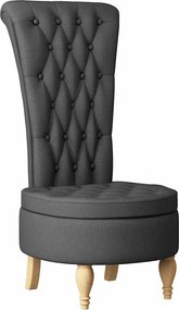 vidaXL Fotoliu slipper Gri închis 56,5 x 70 x 110 cm țesătură