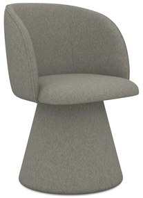 Scaun de sufragerie gri tapițat Maia – Makamii