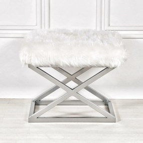 Scaun Capraz Plush alb