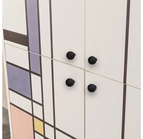 Dulap Mozaic (Alb + Maro + Purple + Galben). 1088504