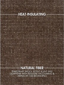 Covor maro țesut manual din lână 120x170 cm Greenwich – Ted Baker