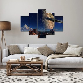 Tablou - Vizita extraterestrului (150x105 cm)