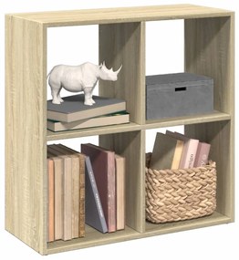 vidaXL Bibliotecă/separator cameră stejar sonoma 69,5x29x69,5 cm lemn