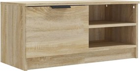 vidaXL Comodă TV, stejar sonoma, 80x35x36,5 cm, lemn prelucrat