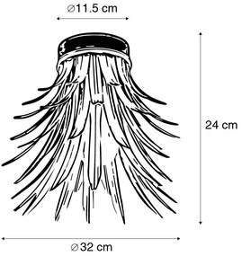 Plafoniera Art Deco aurie - Wesley