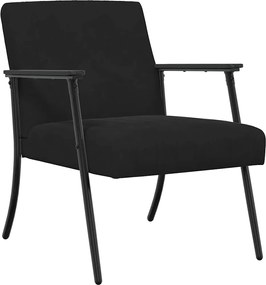 vidaXL fotoliu Negru 59 x 75 x 78 cm Catifea