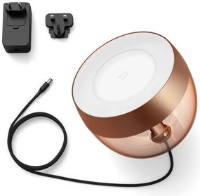 Philips Hue IRIS LED 8,2W 230V lampă de birou RGB dimabilă cu IR, cupru