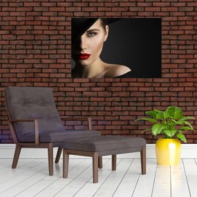 Tablou - Portretul femeii cu pălărie (90x60 cm)