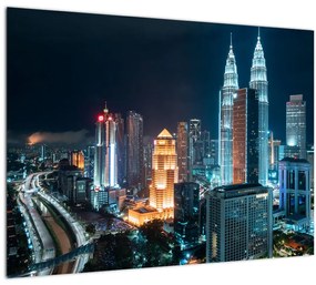 Tablou - Noaptea în Kuala Lumpur (70x50 cm), în 40 de alte dimensiuni noi