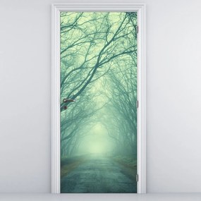 Fototapet pentru ușă - Aleea copacilor (95x205cm)