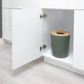 Coș de gunoi iDesign Eco Vanity, verde