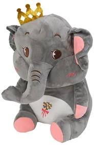 ELEFANT de plus cu paturica cocolino in interior, gri