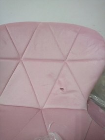 OFERTA Scaun de birou roz pudrat AVOLA VELVET II. calitate