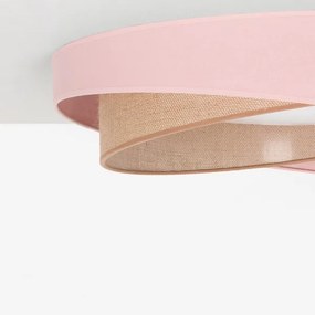 BRILAGI - LED dimabil VELVET TWIST LED/36W/230V CCT Ø 65 cm WT roz./bej. + telecomandă