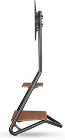 Suport de podea pentru televizor Nedis TVSM6200BK 37-75" negru/maro