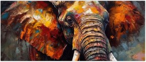 Tablou - Pictura unui elefant (120x50 cm)