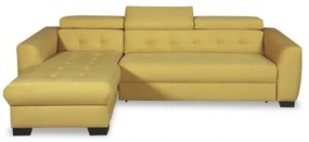 Coltar extensibil Karma Stanga, 5 Locuri, Galben, 291 x 177 x 86 Cm