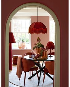 Set de scaune de sufragerie roșu deschis 2 buc. tapițat Kosaka – Light &amp; Living