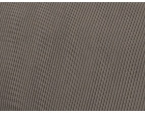 Colțar taupe extensibil/cu spațiu de depozitare cu tapițerie din catifea reiată Voltaire – Bobochic Paris