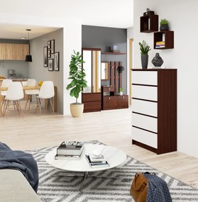 Comodă Kadir TYP3 (wenge + alb). 1068857