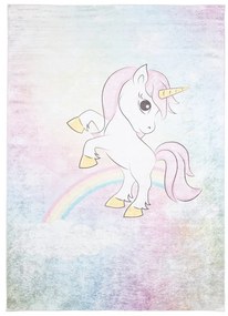 Covor colorat pentru copii cu motiv de unicorn Lăţime: 80 cm | Lungime: 150 cm