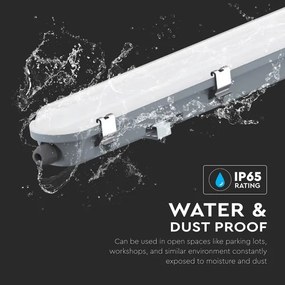 Corp de iluminat LED fluorescent tehnic cu senzor de mișcare LED/36W/230V 6500K IP65 120 cm
