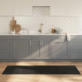 vidaXL Covor dreptunghiular, negru, 60x200 cm, bambus